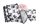 Black and white Coquette Satin