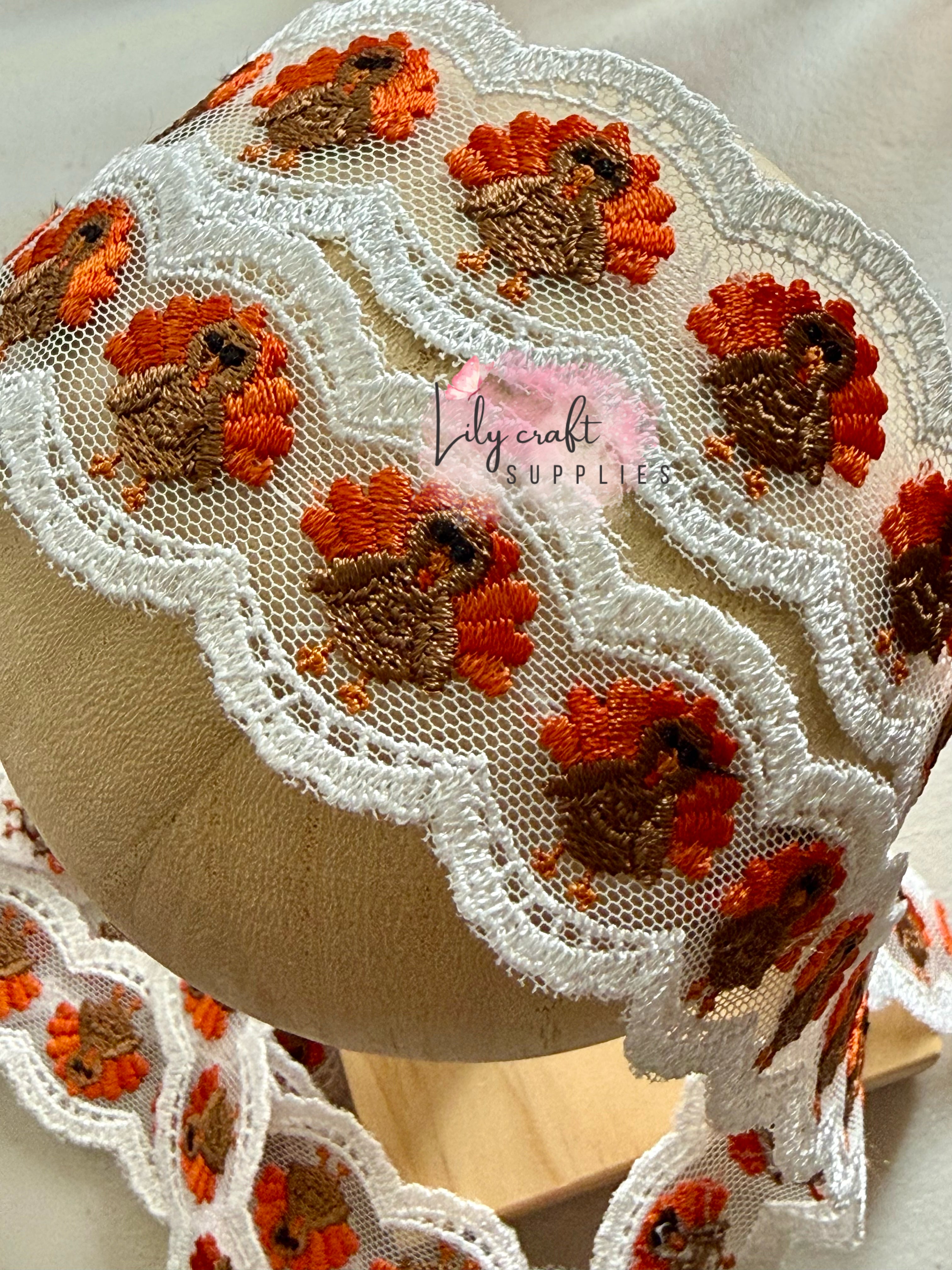 Pre order Lace - 1.5” Turkey (Read description before buying)