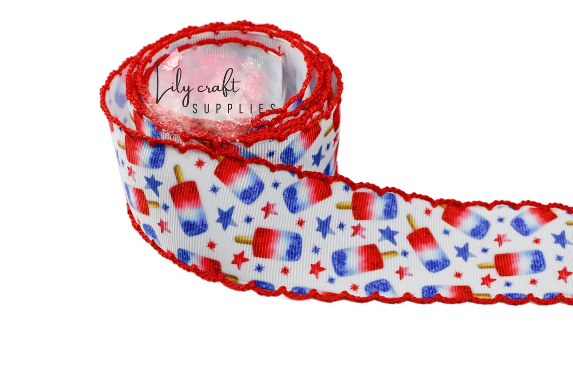 Bomb pop - Red white and blue moonstitch