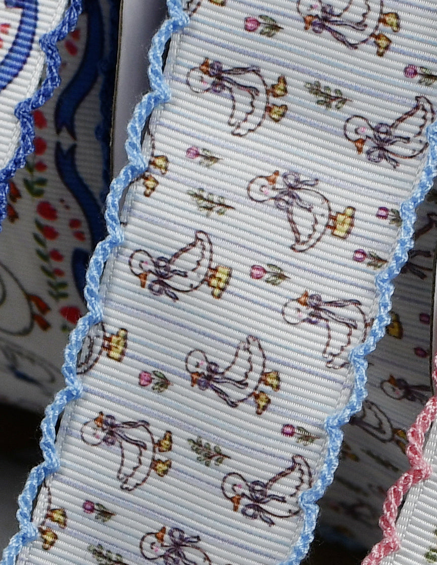 Goose print - Light blue