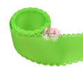2.25" Neon Green - Lace scalloped