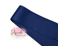 7/8-3" Navy Solid grosgrain