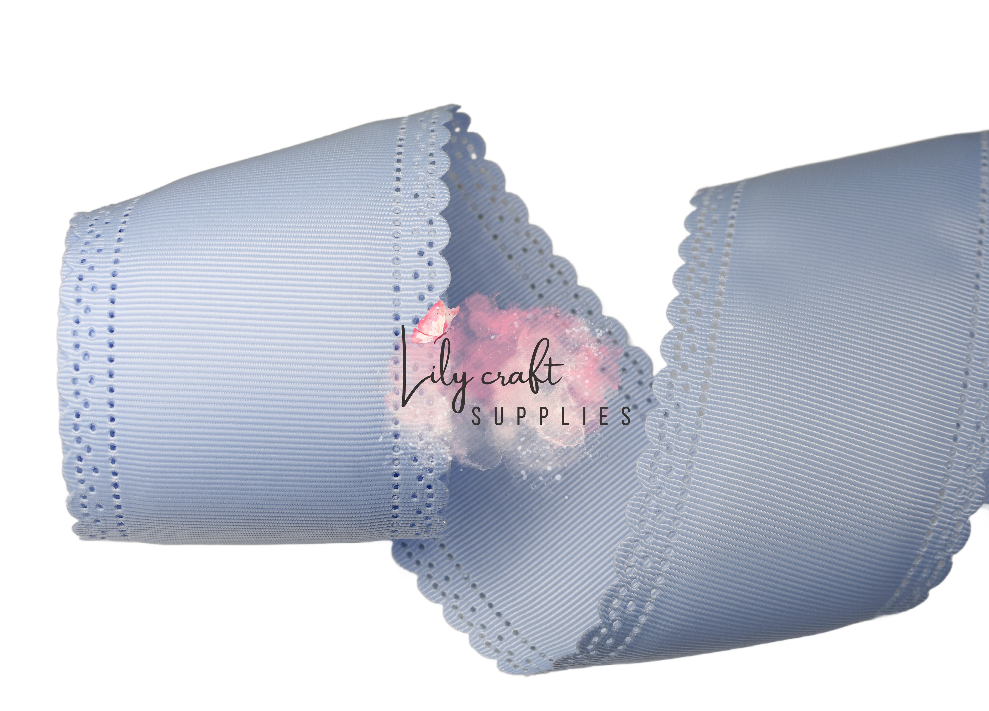 2.5" Lace Scalloped Grosgrain