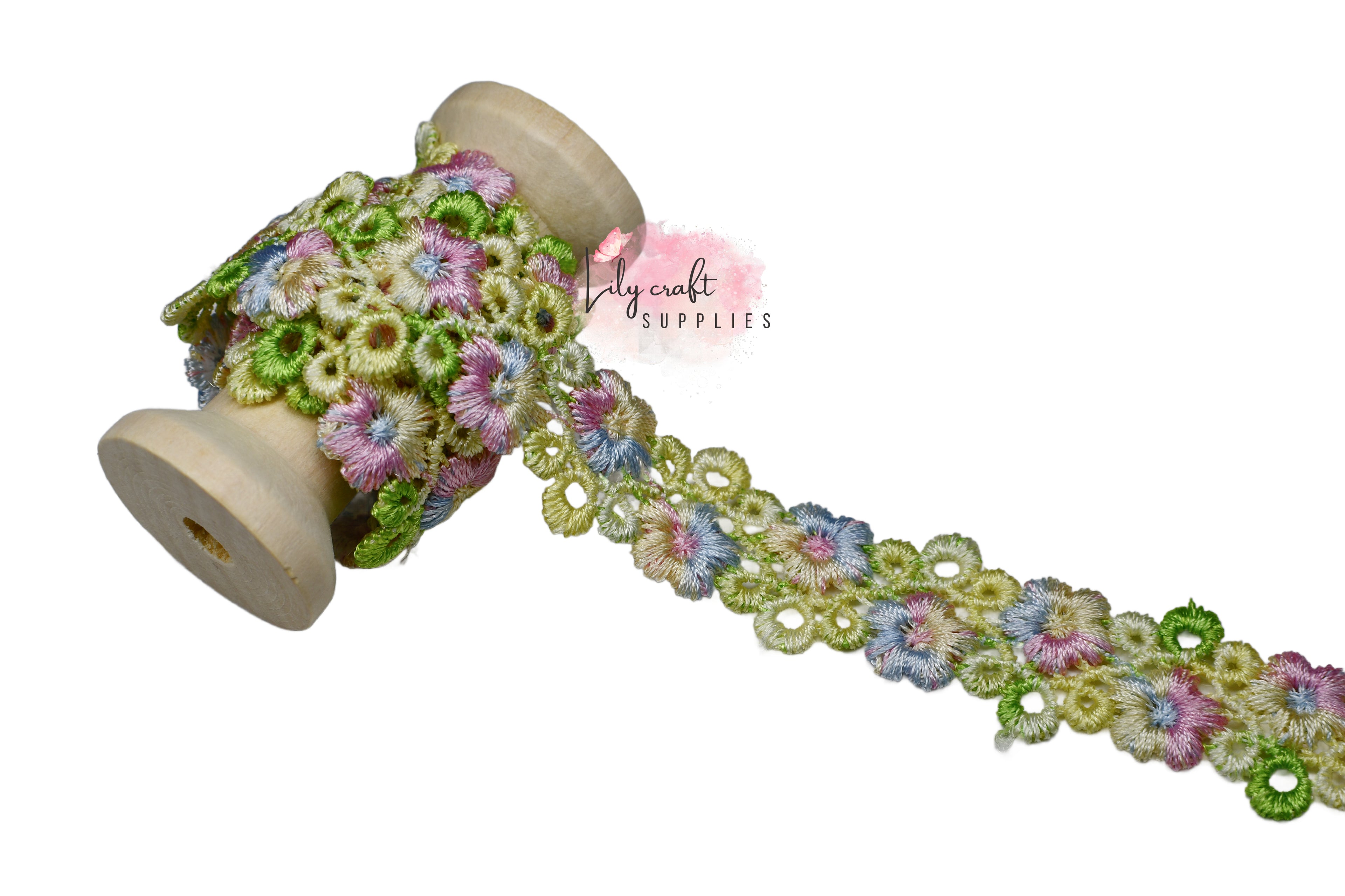 Floral pastel trim