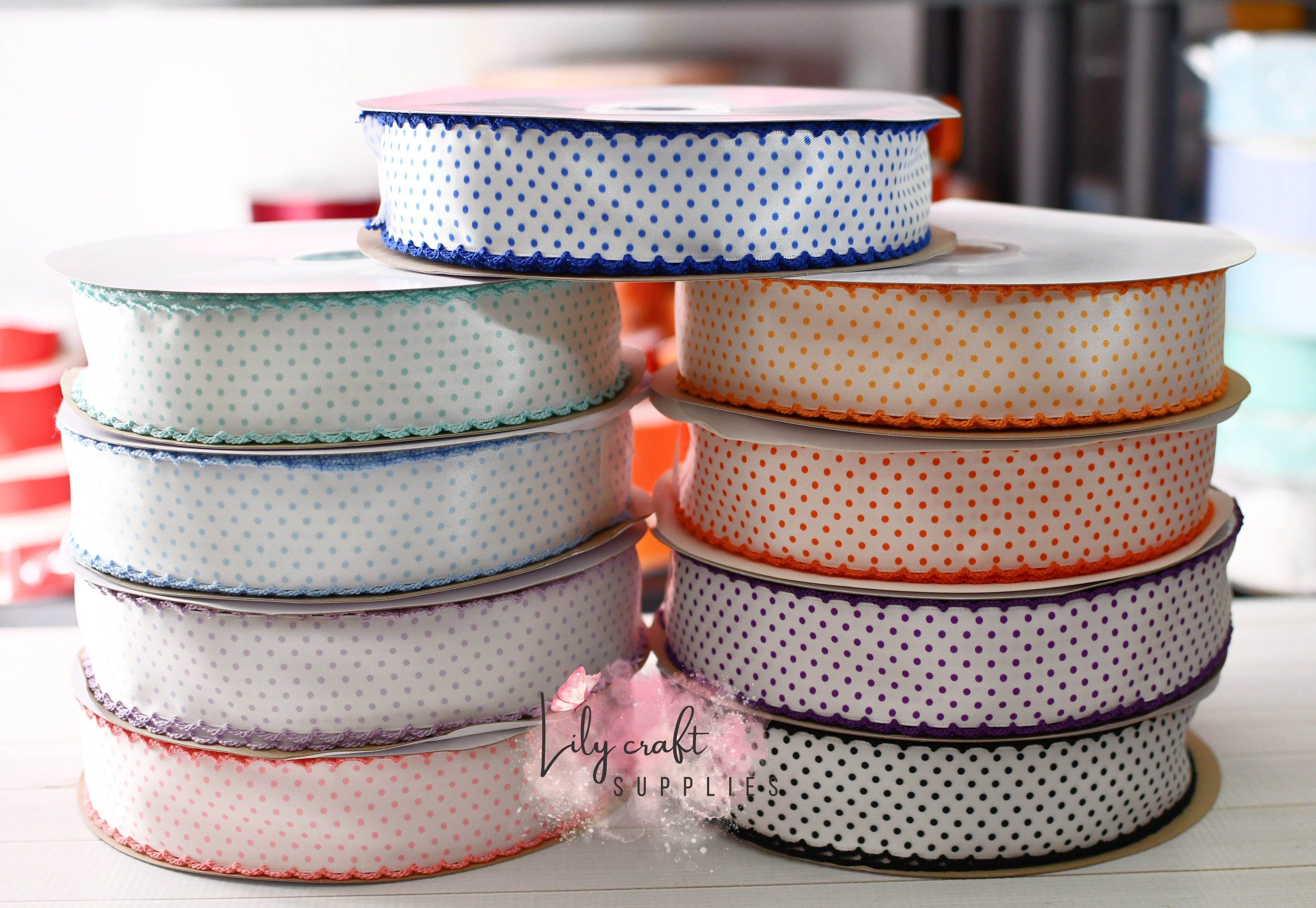 Swiss dot satin