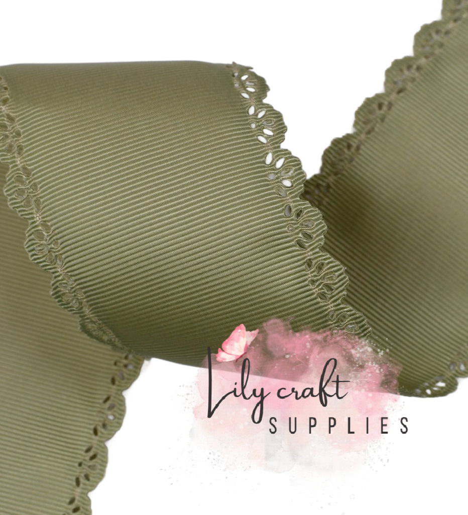 Sage Lace scalloped