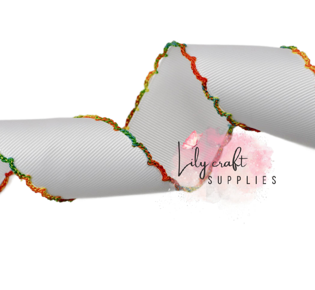 White with rainbow MS