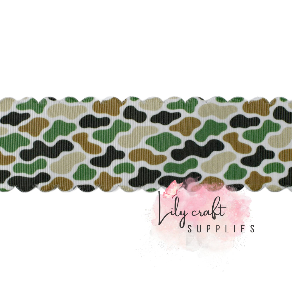 Camo scalloped