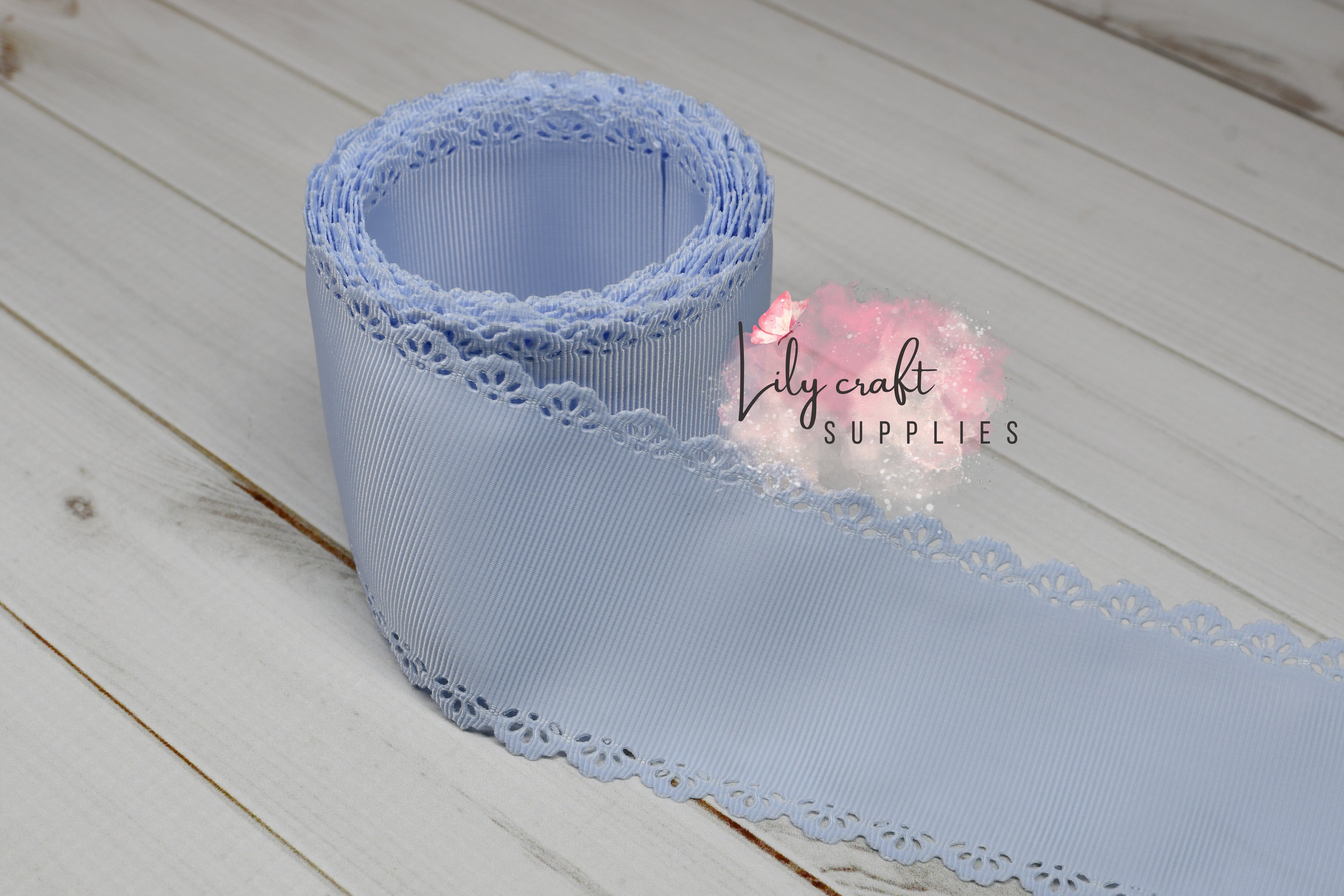 2.25" Bluebell - Lace scalloped