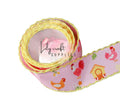 Chicken print -pink moonstitch