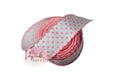 Pink Swiss dot moonstitch