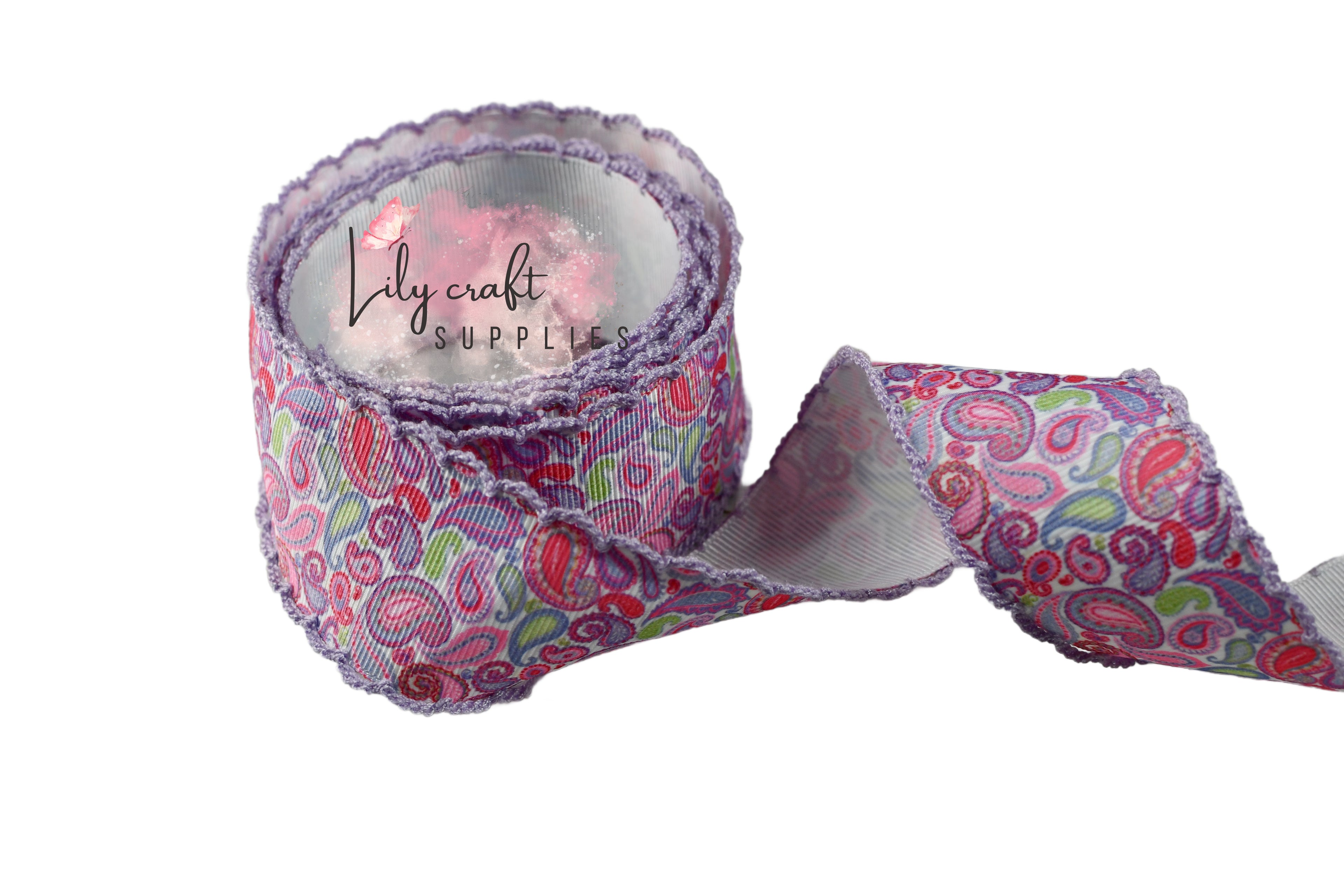 Paisley print moonstitch