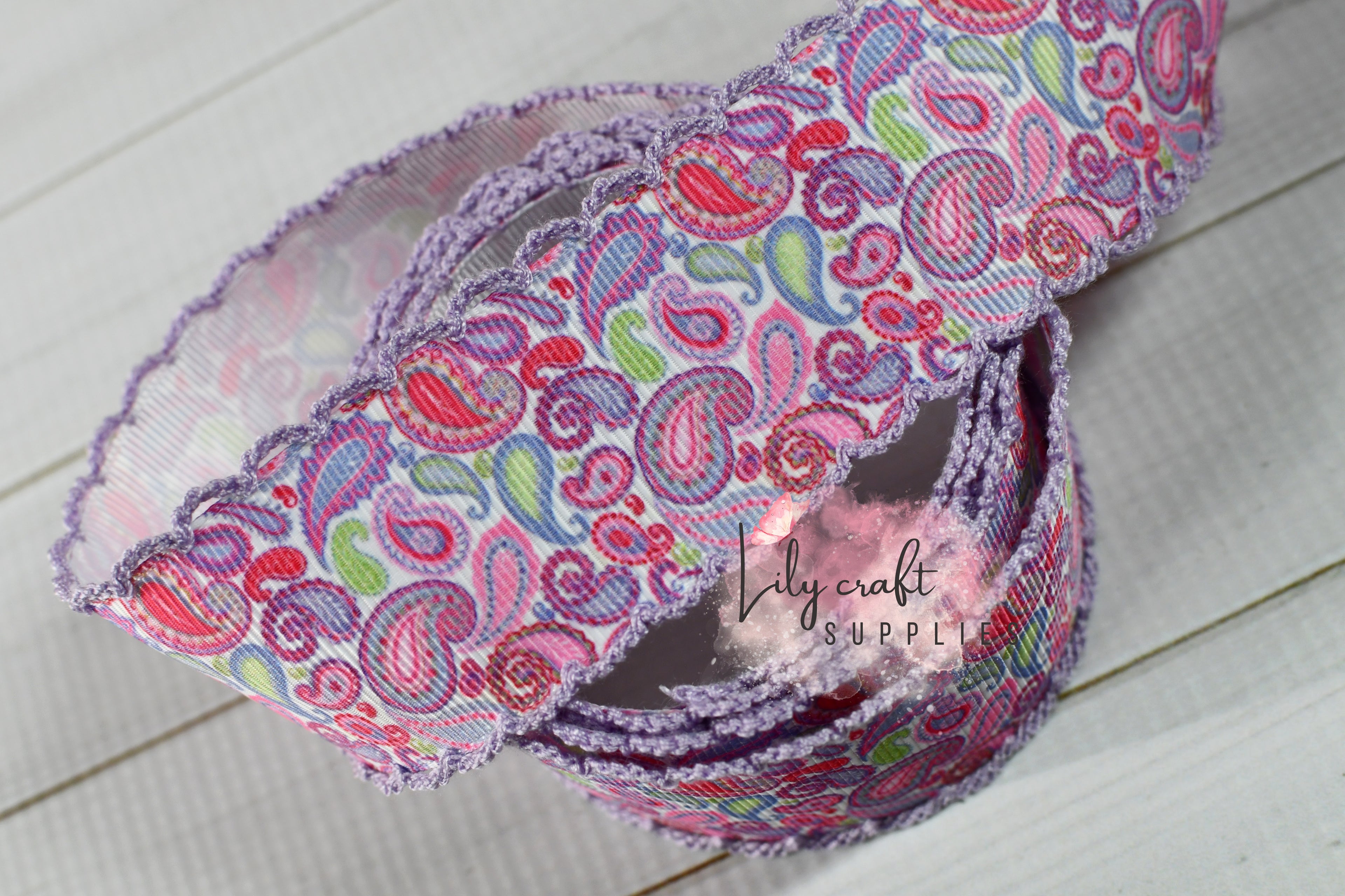 Paisley print moonstitch