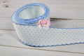 Light Blue Swiss dot moonstitch